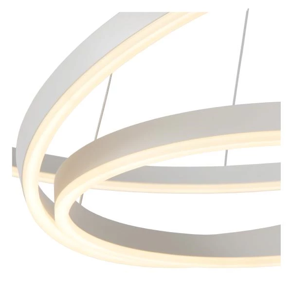 Lucide TRINITI - Hanglamp - Ø 80 cm - LED Dimb. - 3000K - Wit - detail 2